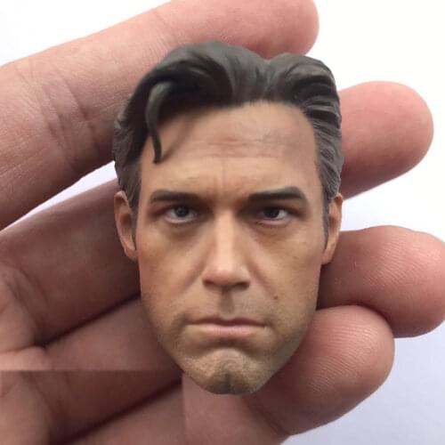 1/6 Scale Male Soldier Head Sculpt Ben Affleck Head Carving Model Toy for 12in Action Figure Phicen Tbleague Collection