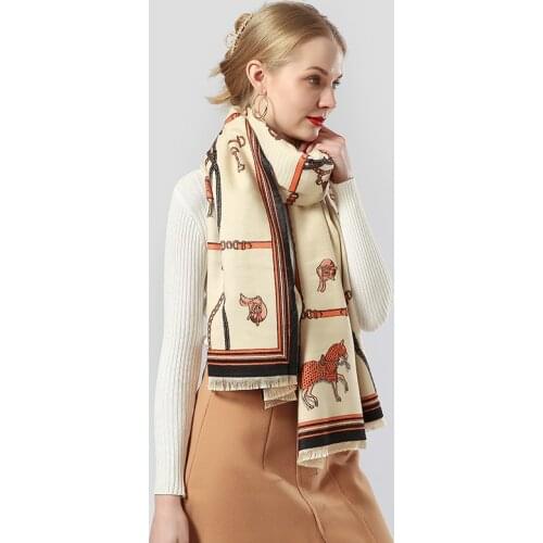 2020 Luxury Brand Cashmere Scarf Womens Winter Warm Cashmere Blanket Set Women Scarf Ladies Pashmina Thick Leaf Shawl