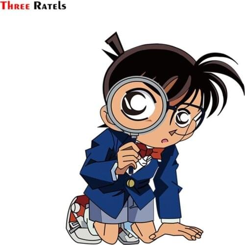 Three Ratels FC399 Anime Detective conan edogawaconan kudoshinichi 3D Stickers for car skateboard decal