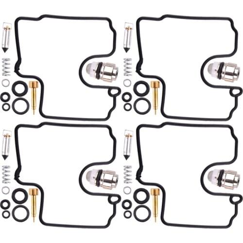 4 Sets Carburetor Carb Float Valve Repair Rebuild Kit Motorcycle Accessories Fit For Yamaha YZF-R1 1998 1999 2000 2001