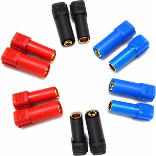 6 Pairs XT150 Connector Adapter Male Female Plug 6mm Gold Banana Bullet Plug