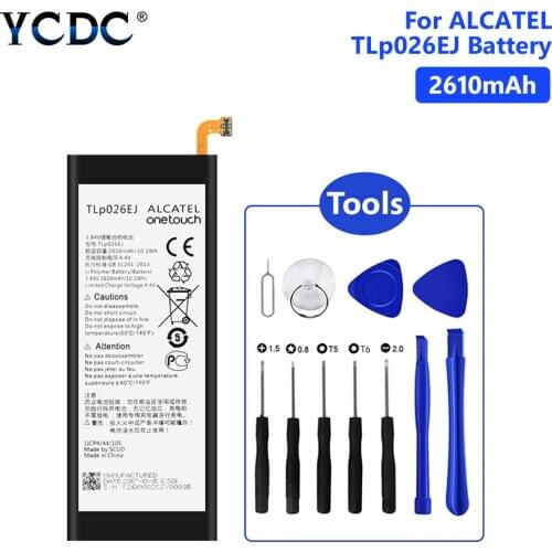 2610mAh TLp026EJ Battery For Alcatel One Touch Idol 4 / 6055B 6055H 6055Y 6055K 6055P 6055I 6055U Batteries With Repair Tools