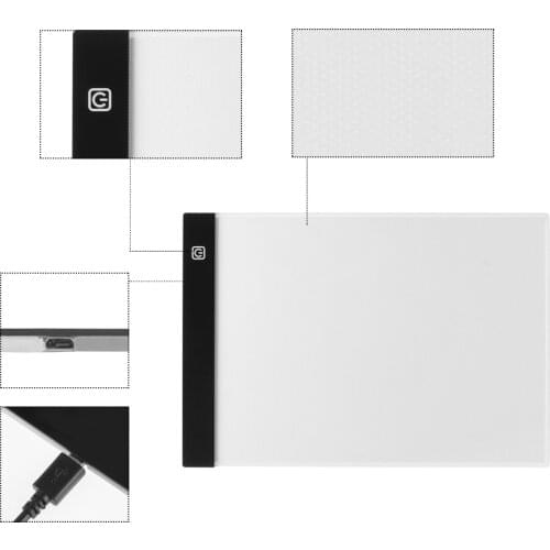 Diamond Painting A3 A4 LED Light Tablet Pad Accessories Three Level Dimmable Ultrathin for LED Light Pad for Diamond Painting