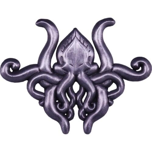 Steam Punk Jewelry Octopus Brooch Pin Mythical Kraken or Great Cthulhu enamel pin