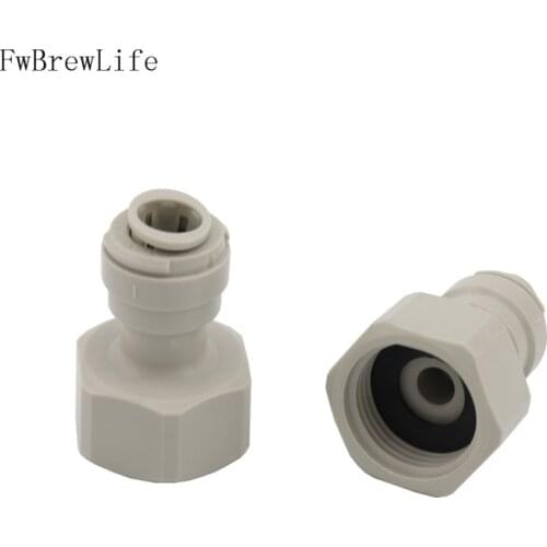 9.5MM(3/8") Female Quick Push IN Fitting TO 5/8" TO Suit Keg Couplers AND Tap Shank Adapter Homebrew