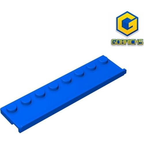 [Gobricks]GDS-747 Building block(No.30586)PLATE 2X8 W/GLIDING GROOVE - 1x8 Single side chute track
