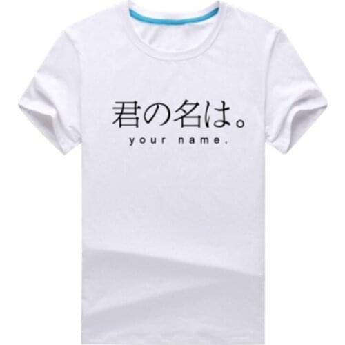 Kimi no Na wa Your Name taki Miyamizu Mitsuha school japanese girls cotton t shirt t-shirt