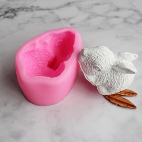 Rabbit Liquid Silicone Mould DIY Sugar Cake Mousse Tread F107