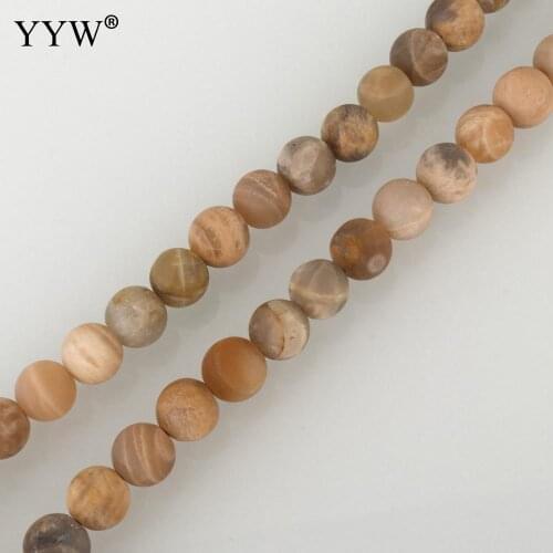 6/8/10/12mm Natural Stone Beads Round Loose Moonstone Selenite Beads Stone Beads For Necklace Jewelry Making New Fashion Beads