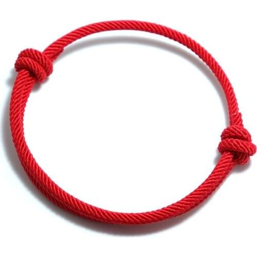 Minimalist Lucky Rope Bracelet Red Handmade Adjustable Braclet For Hombre Femme Best Friend Braslet Cool Biker Jewelry Pulseira