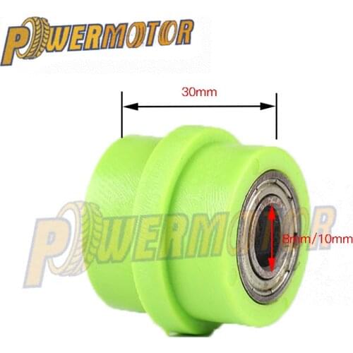 Motorcycle 8mm 10mm Chain Roller Tensioner Pulley Wheel Slider Guide for Pit Dirt Bike Street Enduro Motorcycle Motocross ATV CR