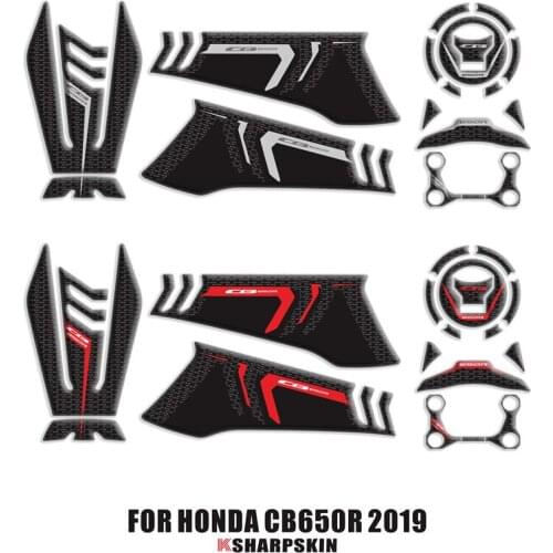 New Motorcycle fuel tank anti-scratch sticker Gas Cap Tank Pad protection Sticker 3D Decal for HONDA CB650R cb 650r 2019