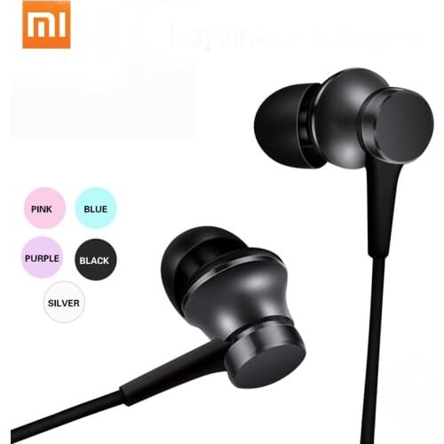 Original Xiaomi Mi Earphones Piston 3 Fresh Version In-Ear with Mic Wire Control for mobile phone For xiaomi 5 5s 6 for iphone