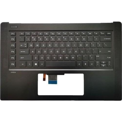 NEW US Laptop keyboard For HP OMEN 15 15-5000 15-5110ca Palmrest Upper Case US Keyboard Bezel Cover 46M02QCS0001