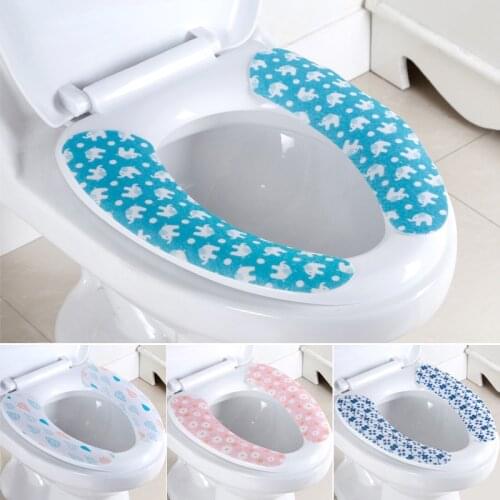 Toilet pad thick warm cartoon paste toilet stickers household toilet pad