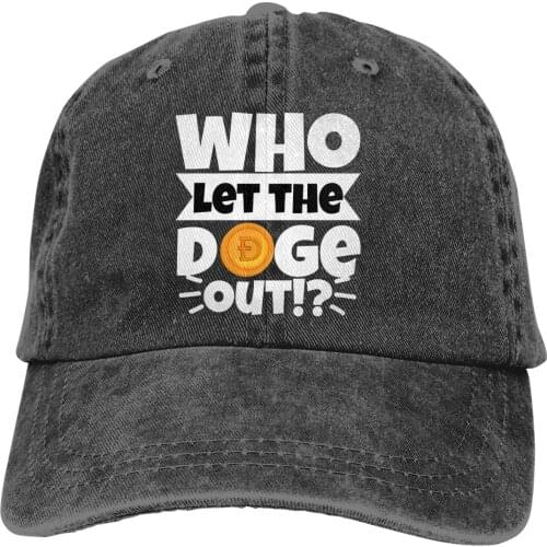 Adjustable Solid Color Baseball Cap Who Let The Doge Out Washed Cotton Shib Coin Shiba Crypto Doge Killer Sports Woman Hat