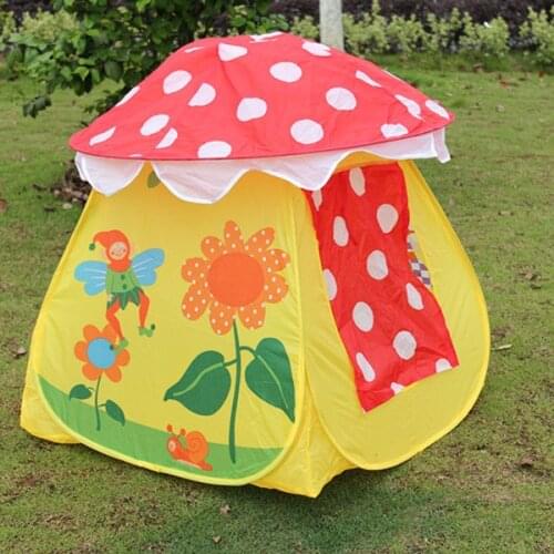 Cute Play Tent for Boys - Mushroom House Playhouse - Kids Up Tent Toy for Indoor/Outdoor Fun Play