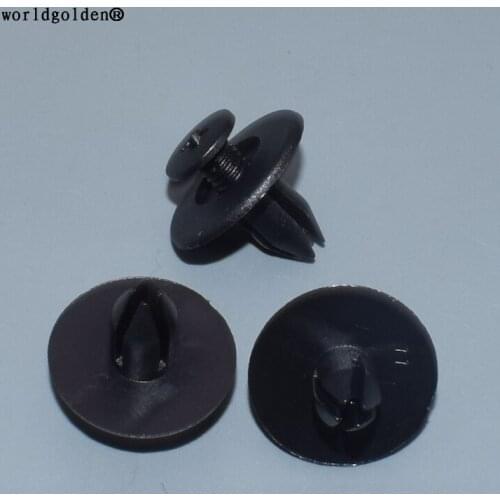 Worldgolden 100pcs plastic clip Mud Guard Fender Retaining Clip for Subaru 59122-AC030