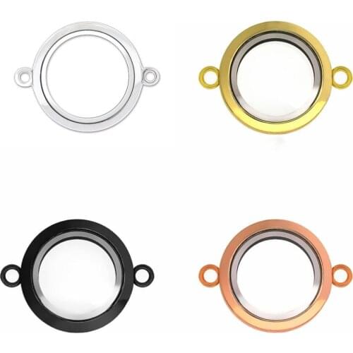 1pc Good Quality Round Shape Glass Locket Magnetic Pendant for Sweater Necklace or Bracelet