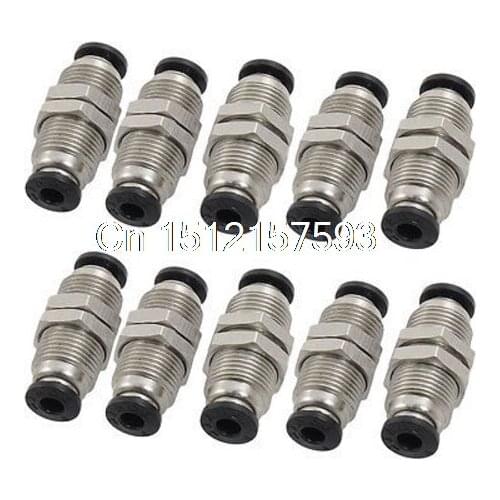 10 Pcs 4mm Pneumatic Air Valve Push In Joint Quick Fittings Adapter