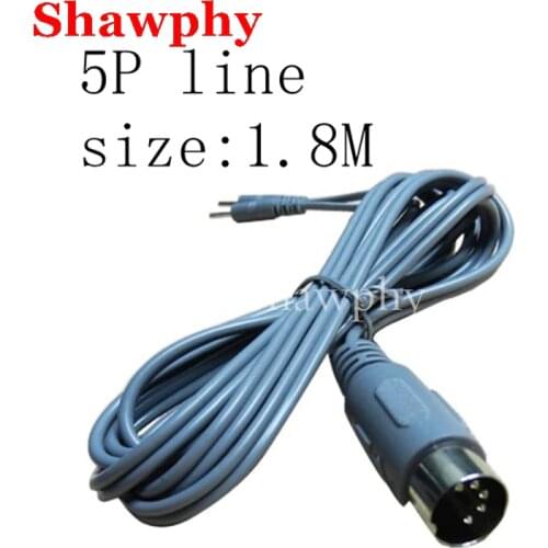 2PCS long 5 Cores connector Electro Cables cord For Tens Electrical Muscle Stimulation Machines with 2 pin/Buckle line