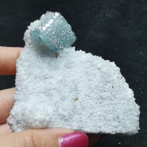 282gNatural crystal, blue green fluorite, crystal mineral, crystal specimen
