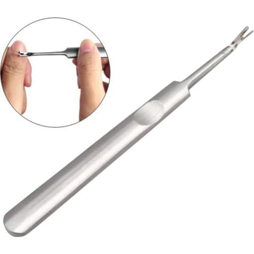 5 PCS Stainless Steel Dead Skin Fork, Nipper Pusher Trimmer Callus Cuticle Remover, Manicure Pedicure