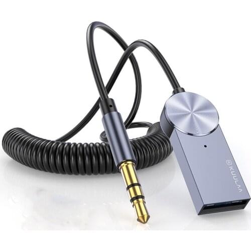 Baseus Aux Bluetooth-compatible Adapter Dongle Cable 3.5MM Jack Aux Bluetooth 5.0 Receiver