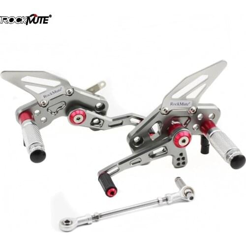 Motorcycle CNC Aluminum Adjustable Rear Set Foot Pegs Pedal Footrest For KAWASAKI Z125 Z 125 2019-2020