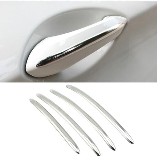 4 pcs Stainless steel car door handles are decoration trim strip for BMW 5 series GT 520li 525li F10 7series
