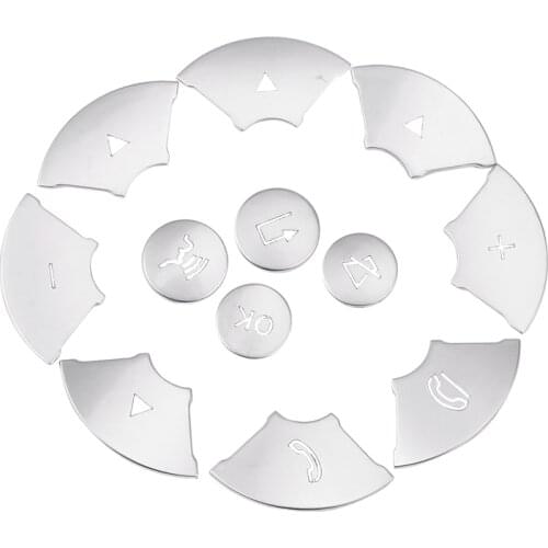 Car Interior Steering Wheel Button Switch Trim Cover Sticker for Mercedes Benz C E S Class W204 W212 W221 GLK X204 C200 C250