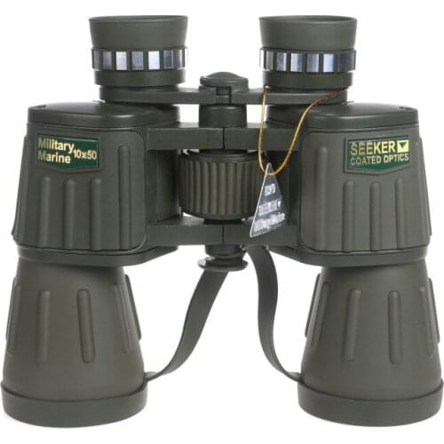 Binoculars 10X50 Professional Telescope Tactical Powerful Binocular Germany Military Lll Night Vision HD Bak4 Scope for Hunting