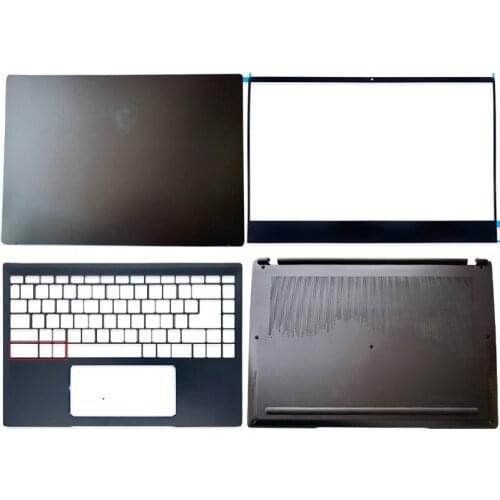 For MSI Prestige 14 P14 MS-14C1 Notebook Computer Case Black Pink Laptop LCD Back Cover/Front Bezel/Palmrest/Bottom Case