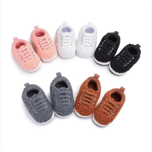 New Autumn Winter Baby Shoes Cute Soft Sole Infants Crib Shoes Anti-slip Newborn Boys Girls First Walkers