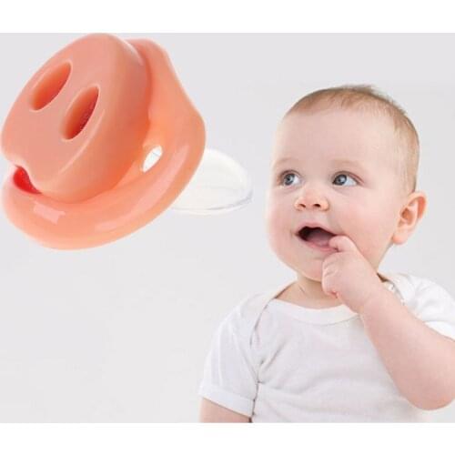 Baby Pacifier Dummy Pig Nose Funny Halloween Cosplay Soother Newborn Orthodontic Food Grade Silicone Nursing Nipple Teether Pran
