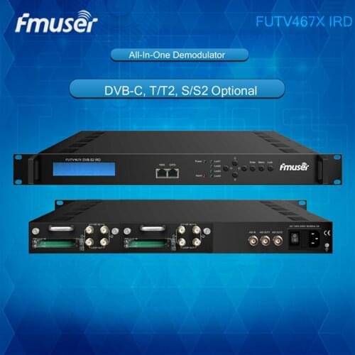 FUTV467X IRD 4 Tuner CAM Inputs (DVB-C, T/T2, S/S2 Optional) 2ASI IP Out