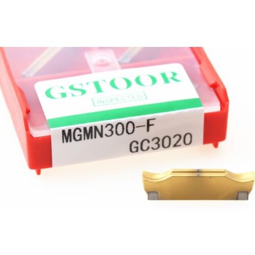 10PCS Grooving MGMN300-F GC3020 Carbide Inserts CNC Lathe Groove Turning Tools Parting off For Steel