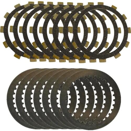 A set Motorcycle Engine Parts Clutch Friction Plates Kit & Steel Plates For YAMAHA YZ125 YZ 125 1996-2004