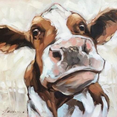 New Handicrafts 5D Diy Diamond Painting Cross Stitch Color Painting Cow Picture Diamond Embroidery Mosaic Rhinestone Home Decor