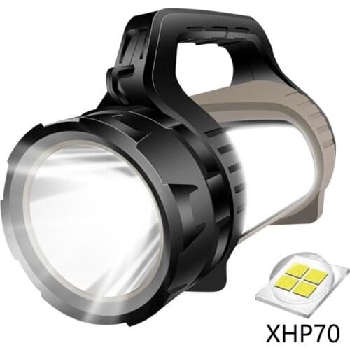 New Xhp70 Portable Searchlight Camping Light USB Rechargeable Outdoor Waterproof Multifunctional Power Torch Strong light