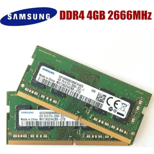 Samsung Laptop DDR4 4GB PC4 2666V DIMM notebook Memory 4G DDR4 2666MHZ Laptop memory notebook RAM
