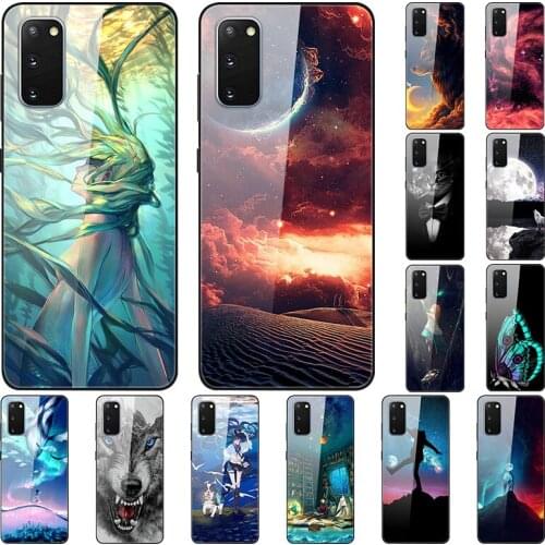 Glass Case For Samsung Galaxy S20 Tempered Glass Case Phone Case Phone Shell Series 3