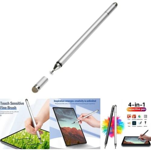 4 in 1 Stylus Pen for Apple Tablet Contact Pen for Capacitive Screen Drawing Pencil for iPhone Samsung Laptop
