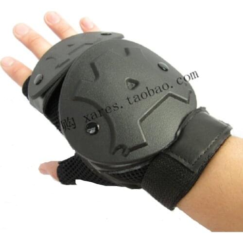 NEW War God Tortoise Shell Anti Riot Half Finger Tactical Gloves