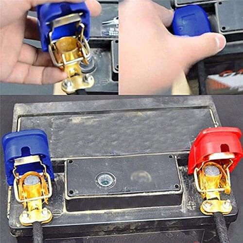 Universal 1 Pair 12V Quick Release Battery Terminals Clamps for Car Caravan Boat Motorcycle Car-styling Car Accessories