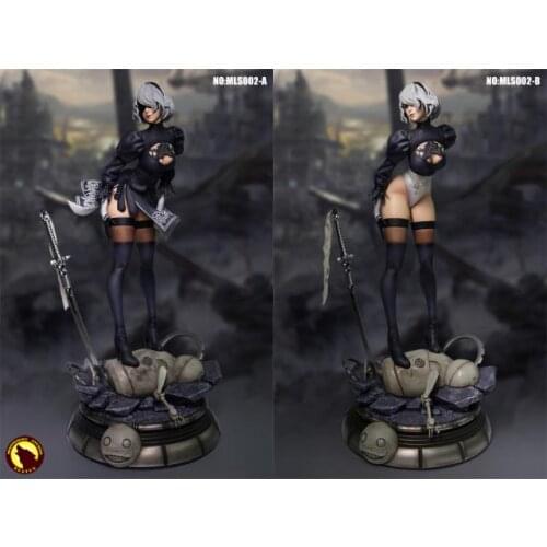 In stock MLS002 51CM 1/4 Scale Sexy Girl Robot 2B Sister Neil Cosplay Yorha Neil Mechanical Full Set Action Figure Doll