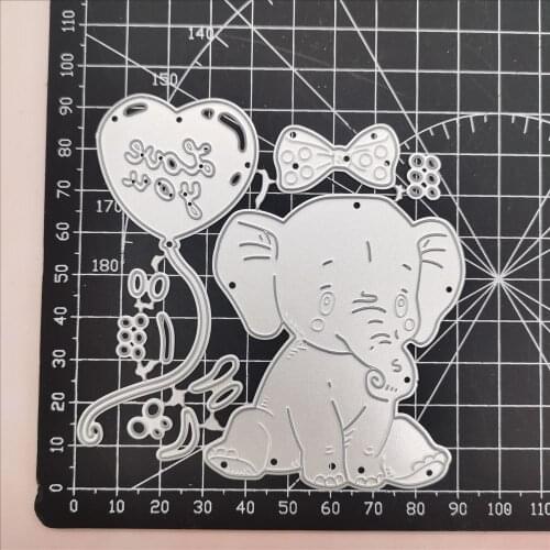 Elephant cutting dies background stencil cut die decoration Scrapbooking Album Paper DIY Card Craft Embossing Die Cuts