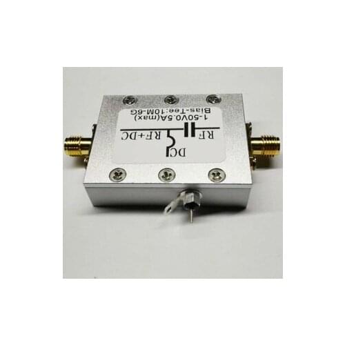 High Quality 10MHz-6GHz Bias Tee 10MHz-6GHz Broadband Radio Frequency Microwave Coaxial Bias DC 1-50V