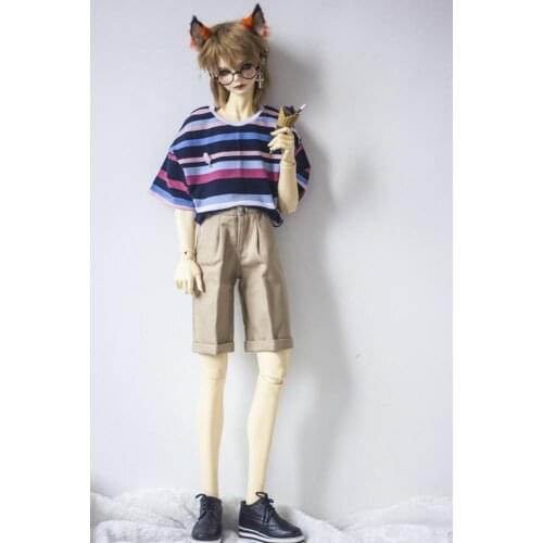 [wamami] Meiqg Pk Pstripe Short Sleeve T-Shirt 1/3 1/4 SD17 Female BJD Dolls Dollfie