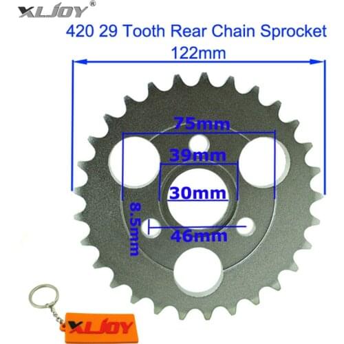 XLJOY 30mm 420 29T Rear Chain Sprocket 29 Tooth For Honda Z50A Z50 Z50R Z50J Monkey Bike